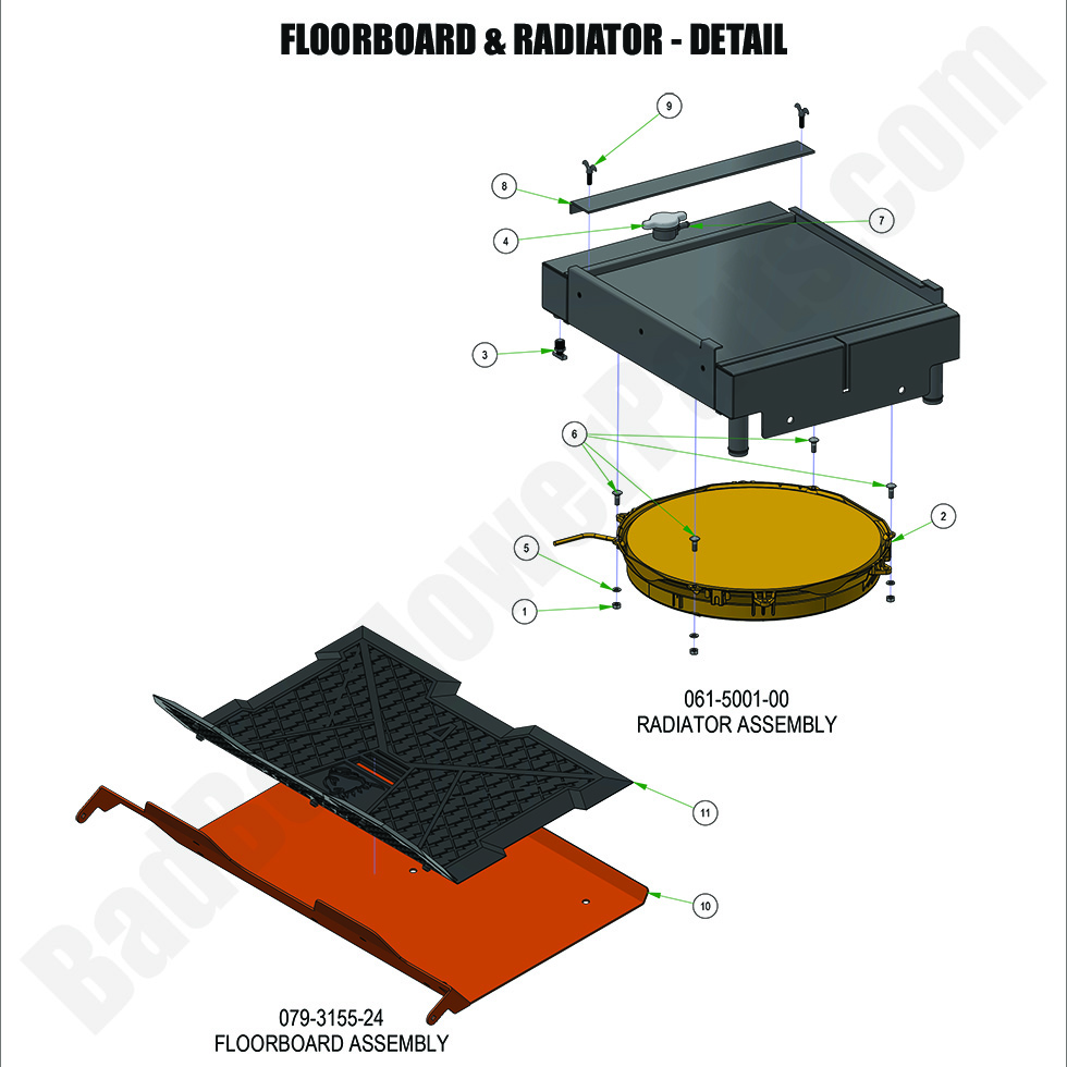 2024 Renegade - Diesel Floorboard & Radiator - Detail